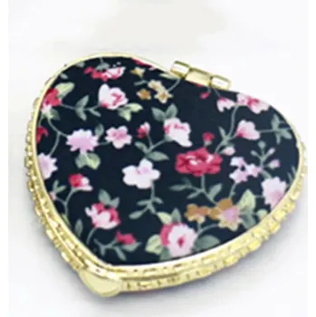 Kosmetické zrcátko Vintage kapesní kulaté kosmetické zrcátko | kosmetické doplňky - Černá-B