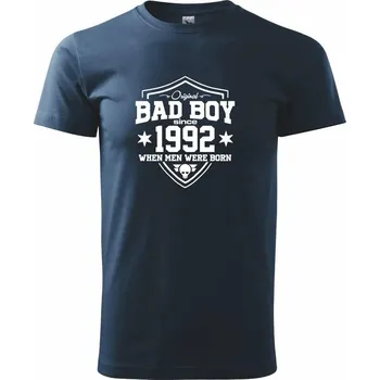 Pánské tričko Bad boy since 1992 - Triko extra velké (5-8XL) - 8XL ( Námořní modrá (velmi tmavá - téměř černá) )