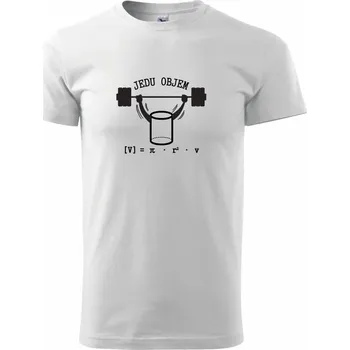 Jedu objem - Triko extra velké (5-8XL) - 7XL ( Bílá )