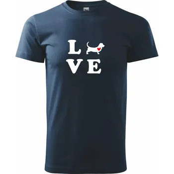 Baset love - Triko extra velké (5-8XL) - 8XL ( Námořní modrá (velmi tmavá - téměř černá) )