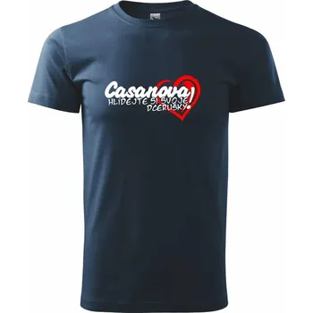 Casanova - hlídejte si dcerušky - Triko extra velké (5-8XL) - 8XL ( Námořní modrá (velmi tmavá - téměř černá) )