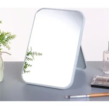 Kosmetické zrcátko Stolní kosmetické zrcátko pro líčení s opěrkou | makeup zrcadlo - Modrý