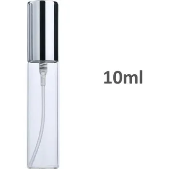 Plnitelný mini flakon | kosmetická lahvička - Stříbro - 10ml