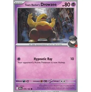 Sběratelská karetní hra Pokémon DRI 079/182 Team Rocket's Drowzee - Destined Rivals Stav: Near Mint, Verze: NORMAL