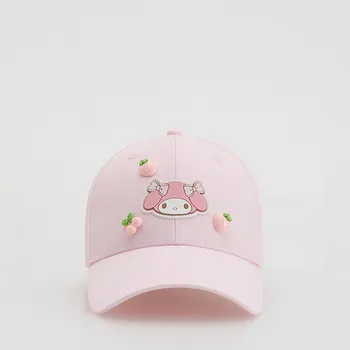 Čepice Reserved - Kšiltovka s aplikací Hello Kitty and Friends - pastelově růžová - 701EC-03X - 701EC-03X-5Y9