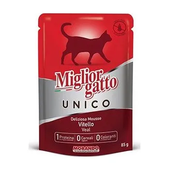 Krmivo pro kočku Miglior Cane Unico kapsička pro kočky telecí 85g