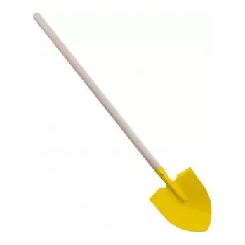 Rýč Teddies rýč špičatý žlutý s násadou kov dřevo 83 cm nářadí
