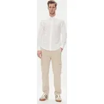 Pepe Jeans Kalhoty z materiálu PM211907 Béžová Slim Fit 38