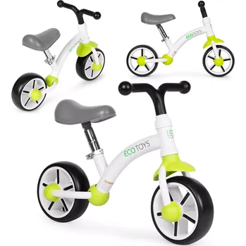 Odrážedlo Odrážedlo pro děti s EVA koly a nastavitelným sedlem ECOTOYS zelené