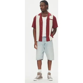 Element Košile Bowling ELYWT00170 Bordó Regular Fit XL