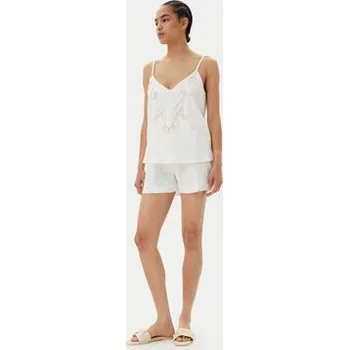 Pánské kraťasy ACCESS FASHION Šortky z materiálu 53-5060-133 Bílá Loose Fit L