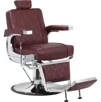 Kadeřnické křeslo Barber křeslo BM88066 - bordó