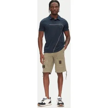 Pánské kraťasy Aeronautica Militare Šortky z materiálu 251BE041CT1122 Khaki Regular Fit 54