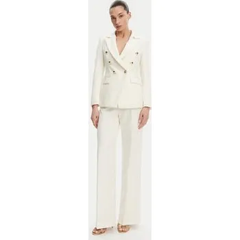 Pánské kalhoty Maryley Kalhoty z materiálu 25EB537/M26/43VA Écru Regular Fit L