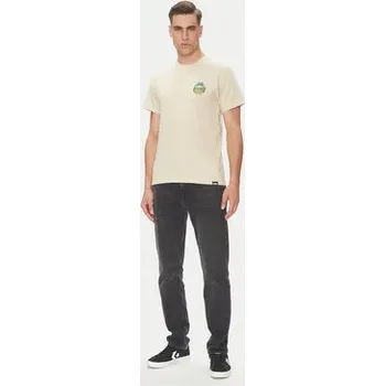 Pánské tričko Etnies T-Shirt Camp Vibes 4130003782 Béžová Regular Fit S