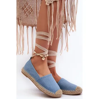 Dámské polobotky Espadrilky B-727 modré - Step in style 37