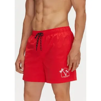 Pánské plavky Jack & Jones Plavecké šortky Maui 12278729 Červená Regular Fit L