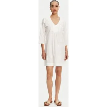 Dámské šaty Selmark Letní šaty BC198 Bílá Relaxed Fit M