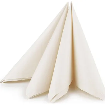 prostírání Bavlněný ubrousek 45x45 cm, barva 4 (45x45 cm) krémová světlá