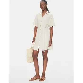 Dámské šaty Vero Moda Košilové šaty Thea 10333791 Béžová Loose Fit S