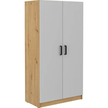 Šatní skříň LEMPERT Skříň Malta 107 - dub artisan / světle šedá