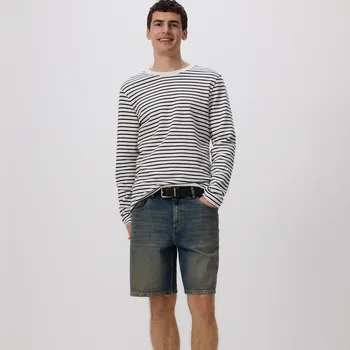 Pánské kalhoty Reserved - Džínové šortky loose fit - indigo jeans - 6836H-57J - 6836H-57J-30