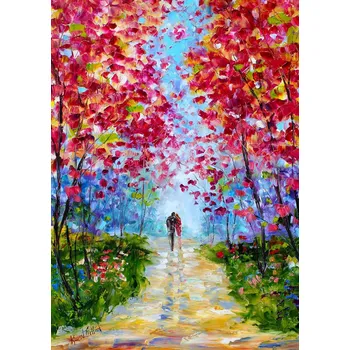 Puzzle Enjoy Romance jaro kvete 1000 dílků