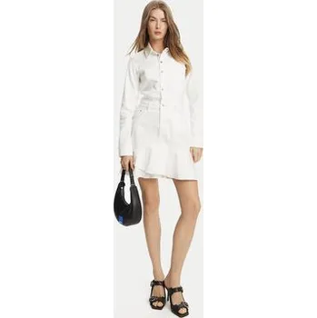 Dámské šaty Karl Lagerfeld Jeans Džínové šaty A2W13046 Bílá Regular Fit XS