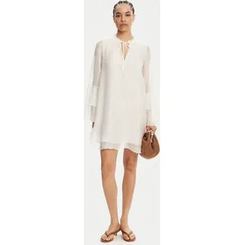 Dámské šaty ViCOLO Letní šaty TD0753 Bílá Regular Fit L