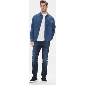 Calvin Klein Jeans džínová košile J30J327509 Tmavomodrá Regular Fit S
