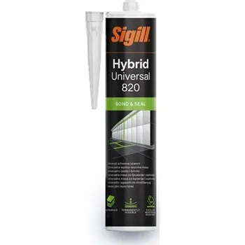 Průmyslové lepidlo Tmel hybridní SIGILL HYBRID UNIVERSAL 820 WHITE 290 ml JUB