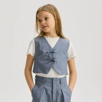 Reserved - Elegantná vesta - světle modrá - 344DB-50M - 344DB-50M-158