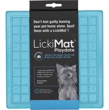 Miska pro psa Jedna silikonová miska LickiMat modrá 0 l