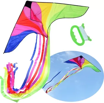 Létající drak Velký lehký drak s barevnými stuhami