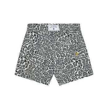Pánské plavky Guess Plavecké šortky L5GZ01 WG2D2 Černá Regular Fit 10Y