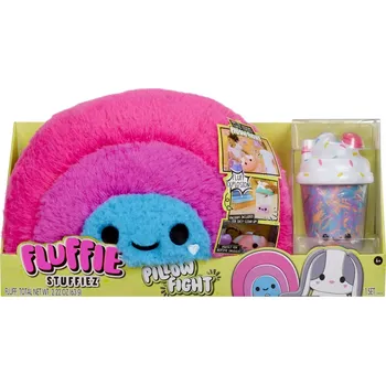 Polštář Polštář Fluffie Stuffiez Pillow Fight duha