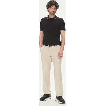 Pánská košile BOSS Polokošile Paule 4 50506195 Černá Slim Fit XXL