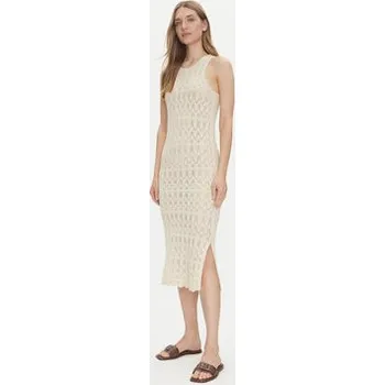 Dámské šaty Vero Moda Letní šaty Fabienne 10317250 Béžová Slim Fit XS