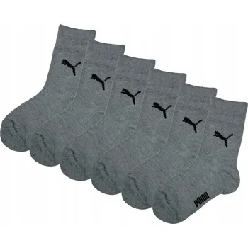 Pánské ponožky Puma 6pack dětských Ponožky ŠEDÉ vel. 23/26