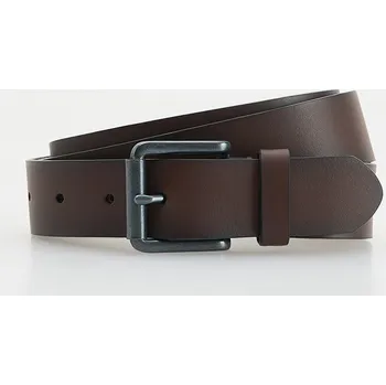 Opasek Reserved - Kožený pásek se sponou - tmavě hnědá - 575CQ-89X - 575CQ-89X-XL