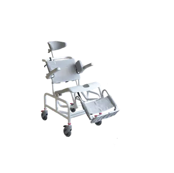 Koupelnové sedátko Nielsen Line Gas-Tip sprchový vozík se síťovaným opěradlem