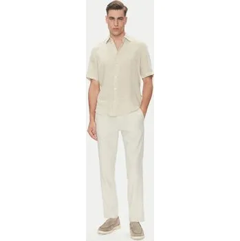 Pánské oblečení BOSS Košile 50537382 Béžová Regular Fit M