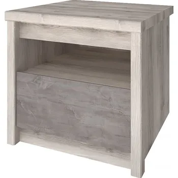 Noční stolek Noční stolek 1s kaštan nairobi / onyx Jazz