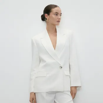 Reserved - LADIES` BLAZER - krémová - YS839-01X - YS839-01X-S