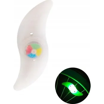 Cyklosvítilna Světla na dráty kola DIY - Zelená