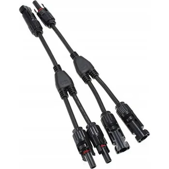 Elektrický konektor Konektor MC4 paralelní konektor 2+1 pár sada
