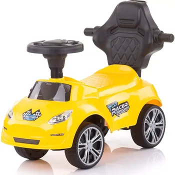 Odrážedlo Chipolino odrážedlo s vodicí tyčí Turbo – Yellow