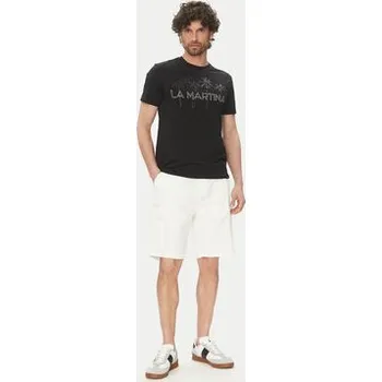 Pánské kraťasy La Martina Šortky z materiálu MAB002 TW536 Bílá Regular Fit 31