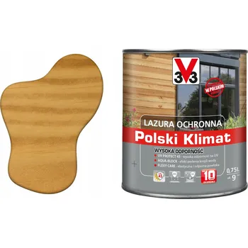 Lak na dřevo Lazurovací lak V33 0,75 l bezbarvý satén