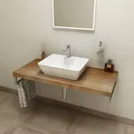 AVICE deska pod umyvadlo 90x50cm, tl.5cm, old wood